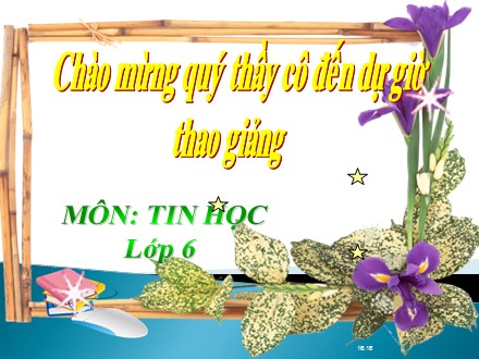 Bài giảng Tin học Lớp 6 - Tiết 56, Bài 19: Thêm hình ảnh để minh hoạ (Tiết 1)