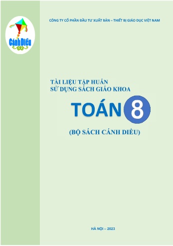 Tài liệu Tập huấn sử dụng sách giáo khoa môn Toán Lớp 8 (Sách Cánh Diều)