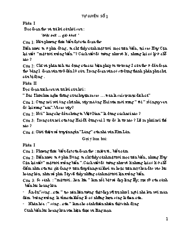 15 Đề ôn luyện thi vào 10 THPT môn Ngữ văn (Có đáp án)