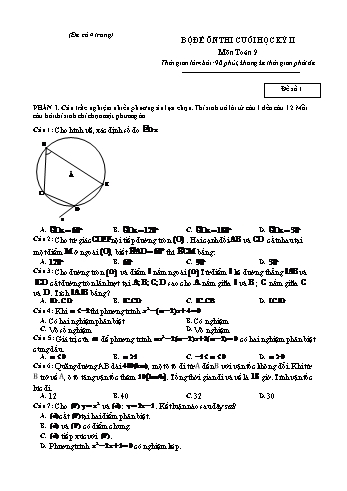 9 Đề ôn thi cuối học kì II môn Toán 9 Sách Kết nối tri thức (Có đáp án)
