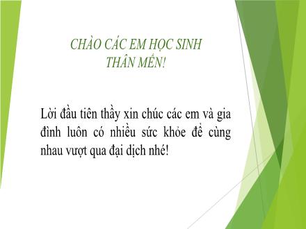 Bài giảng Giáo dục thể chất Lớp 9 - Chủ đề: Bài thể dục phát triển chung - Năm học 2021-2022 - Thái Đắc Tùng