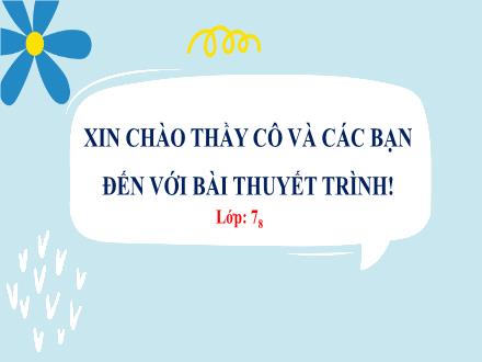 Bài giảng NCBH KHTN 7 - Bài 11: Tốc độ và an toàn giao thông - Huỳnh Tấn Lộc