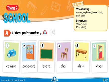 Bài giảng Tiếng Anh 3 i-Learn Smart Start - Theme 2: School (Lesson 1)