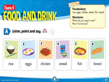 Bài giảng Tiếng Anh 3 i-Learn Smart Start - Theme 6: Food and drink