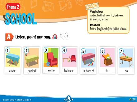 Bài giảng Tiếng Anh 4 i-Learn Smart Start - Theme 2: School (Lesson 1)