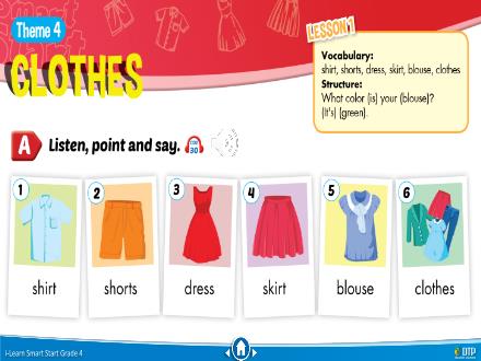 Bài giảng Tiếng Anh 4 Sách i-Learn Smart Start - Theme 4: Clothes - Nguyễn Chí Hải