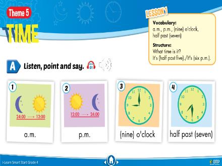 Bài giảng Tiếng Anh 4 Sách i-Learn Smart Start - Theme 5: Time - Nguyễn Chí Hải