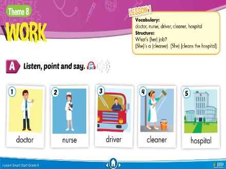 Bài giảng Tiếng Anh 4 Sách i-Learn Smart Start - Theme 8: Work - Nguyễn Chí Hải