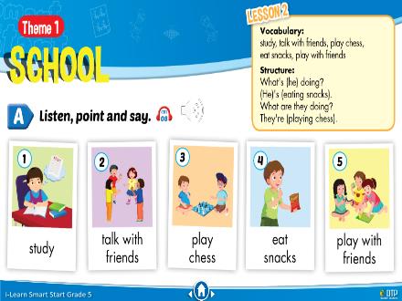 Bài giảng Tiếng Anh 5 i-Learn Smart Start - Theme 1: School (Lesson 2)