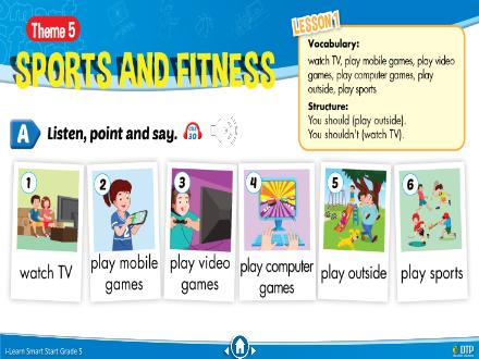 Bài giảng Tiếng Anh 5 Sách i-Learn Smart Start - Theme 5: Sports and fitness - Nguyễn Chí Hải
