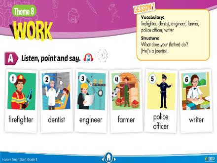 Bài giảng Tiếng Anh 5 Sách i-Learn Smart Start - Theme 8: Work - Nguyễn Chí Hải