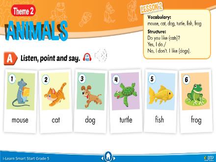 Bài giảng Tiếng Anh Lớp 5 i-Learn Smart Start - Theme 2: Animals (Lesson 2)