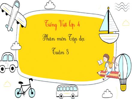 Bài giảng Tiếng Việt 4 (Tập đọc) - Tuần 8, Bài: Đôi giày bata màu xanh