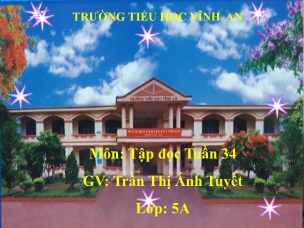 Bài giảng Tiếng Việt 5 (Tập đọc) - Bài: Nếu Trái Đất thiếu trẻ em - Trần Thị Ánh Tuyết