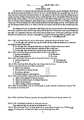 Bộ đề ôn tập học kỳ I môn Toán + Tiếng Việt Lớp 5