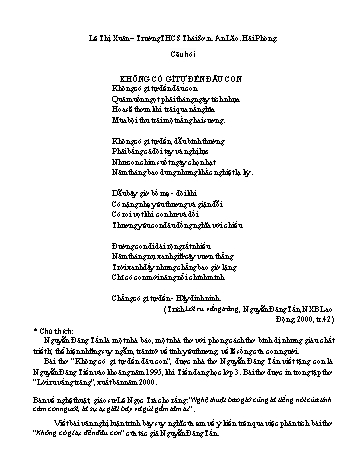 Đề thi học sinh giỏi Ngữ Văn 9 (Phần 2) - Năm học 2024-2025 - Trường THCS Thái Sơn (Có đáp án)