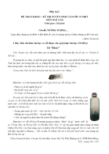 Đề thi tuyển sinh vào Lớp 10 THPT môn Toán + Ngữ văn + Tiếng Anh