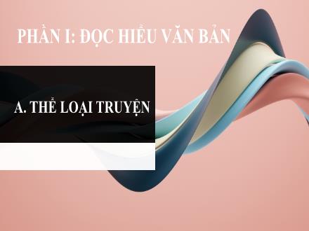 Giáo án Ngữ văn 9 - Đọc hiểu văn bản