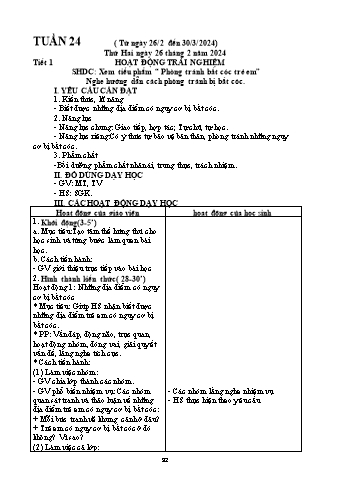 Kế hoạch bài dạy Lớp 2 - Tuần 24 - Năm học 2023-2024