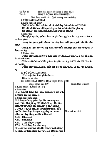 Kế hoạch bài dạy Lớp 4 - Tuần 28 - Năm học 2023-2024