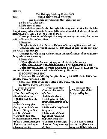 Kế hoạch bài dạy Lớp 5 - Tuần 6 - Năm học 2024-2025
