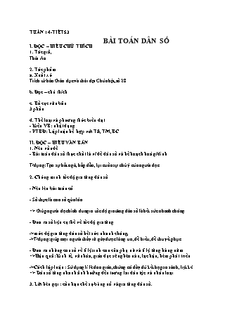 Kế hoạch bài dạy Ngữ văn 8 - Tuần 14