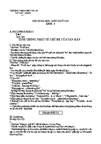 Kế hoạch bài dạy Ngữ văn 8 - Tuần 2 - Trường THCS Chu Văn An