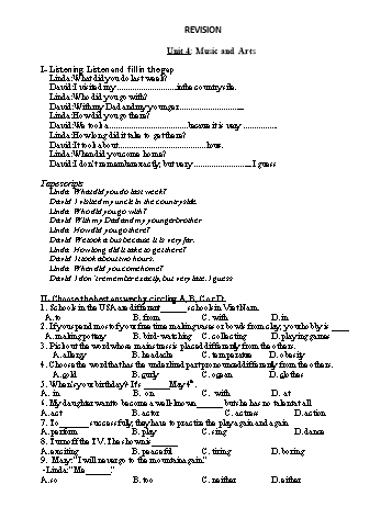 Kế hoạch bài dạy Tiếng Anh 7 (10 năm) - Tuần 16