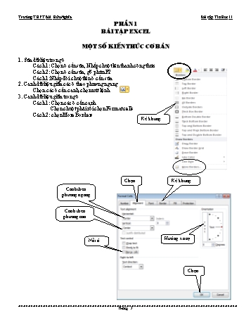 Kế hoạch dạy học Tin học 11 - Phần 1: Bài tập Excel + Phần 2: Lập trình cơ bản + Phần 3: Các thao tác trên dãy số và xâu ký tự + Phần 4: Chương trình con - Trường THPT Bùi Hữu Nghĩa