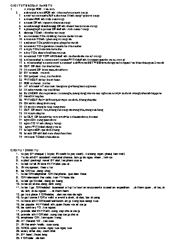 Tài liệu Tiếng Anh - Chủ đề: Giới từ